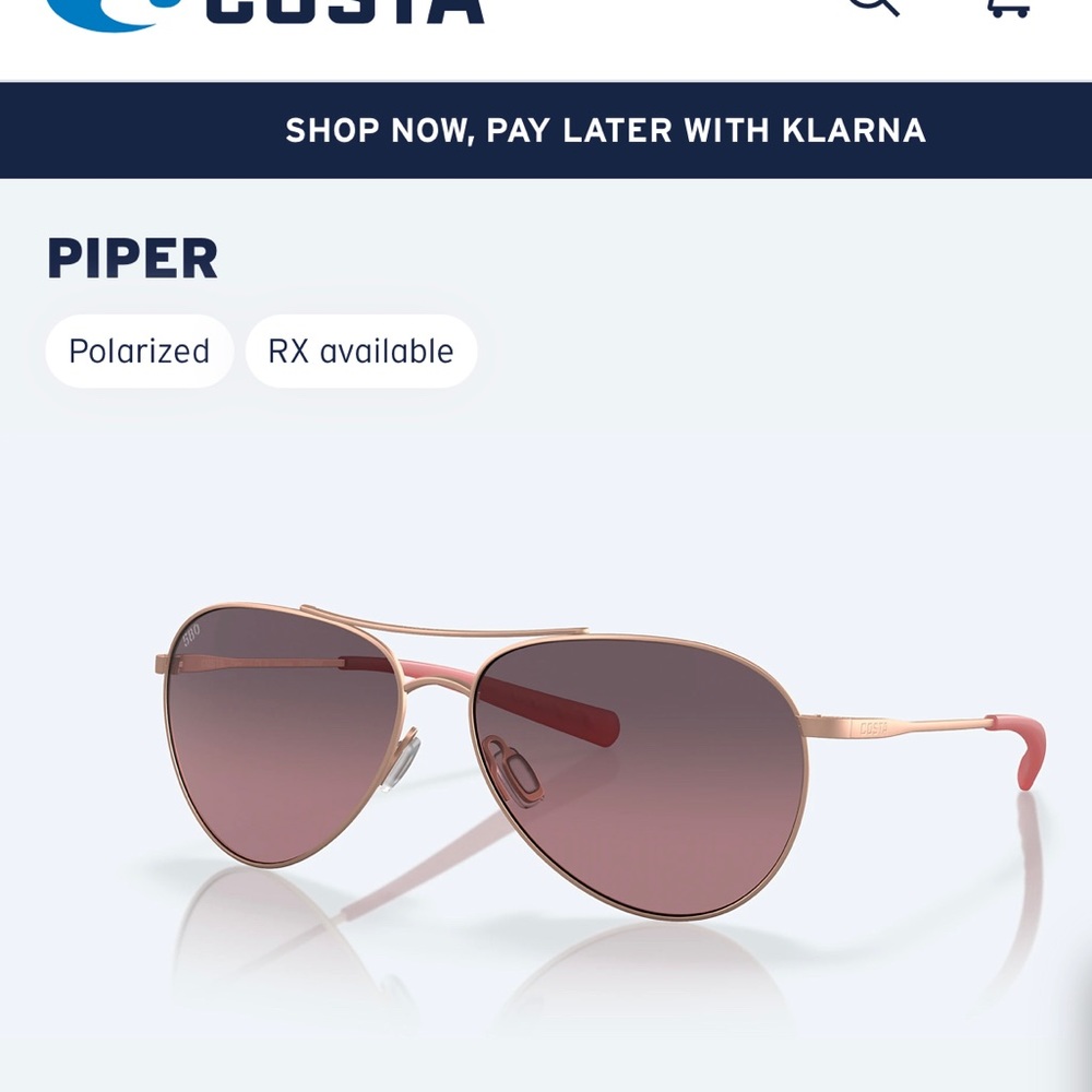 Costa sunglasses, pink, polarized, new with box